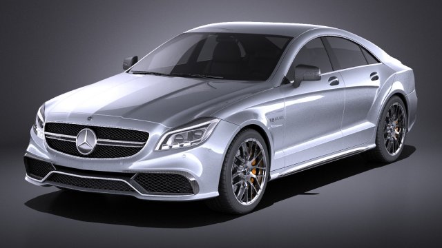 Mercedes-Benz CLS 63 AMG 2015 vray Model 3D .c4d .max .obj .3ds .fbx .stl .blend