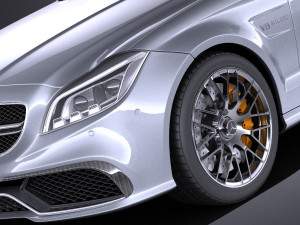 Mercedes-Benz CLS 63 AMG 2015 vray Model 3D