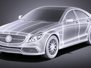 Mercedes-Benz CLS 63 AMG 2015 vray Model 3D