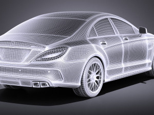 Mercedes-Benz CLS 63 AMG 2015 vray Model 3D