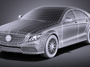 Mercedes-Benz CLS 63 AMG 2015 vray Model 3D