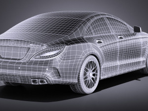 Mercedes-Benz CLS 63 AMG 2015 vray Model 3D