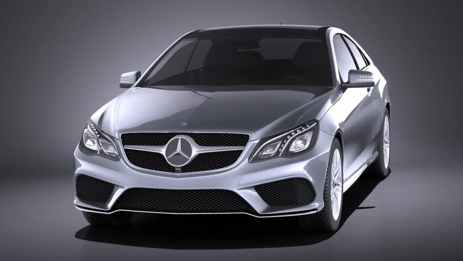 Mercedes-Benz E-class Coupe 2015 vray 3D Model .c4d .max .obj .3ds .fbx .stl .blend 