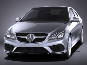 Mercedes-Benz E-class Coupe 2015 vray 3D मॉडल