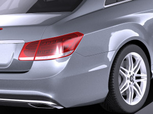 Mercedes-Benz E-class Coupe 2015 vray Model 3D