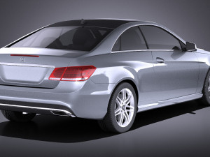 Mercedes-Benz E-class Coupe 2015 vray Model 3D