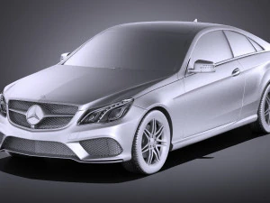 Mercedes-Benz E-class Coupe 2015 vray 3D Model