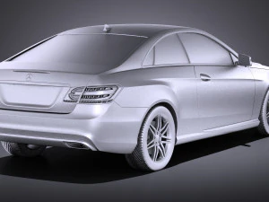 Mercedes-Benz E-class Coupe 2015 vray 3D Model