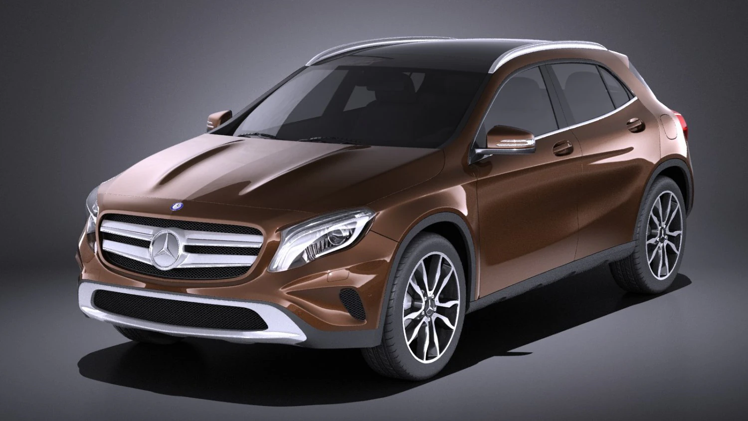 Mercedes-Benz GLA 2015 vray 3D Model .c4d .max .obj .3ds .fbx .stl .blend 