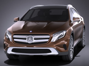 Mercedes-Benz GLA 2015 vray Modelo 3D