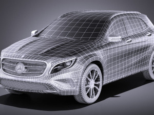 Mercedes-Benz GLA 2015 vray Modelo 3D