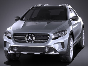 Mercedes-Benz GLA Concept 2014 vray Modelo 3D