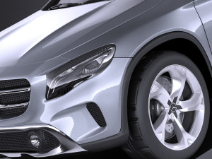Mercedes-Benz GLA Concept 2014 vray Modelo 3D