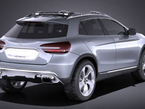 Mercedes-Benz GLA Concept 2014 vray Modelo 3D