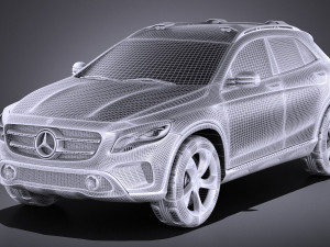 Mercedes-Benz GLA Concept 2014 vray Modelo 3D