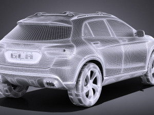 Mercedes-Benz GLA Concept 2014 vray Modelo 3D