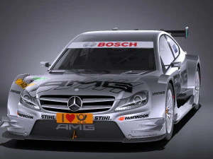 Mercedes-Benz C AMG DTM 2012-2014 vray Modelo 3D