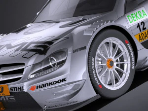 Mercedes-Benz C AMG DTM 2012-2014 vray Modelo 3D