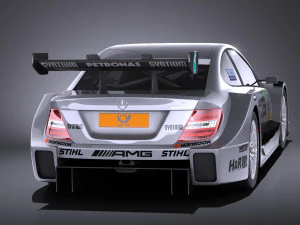 Mercedes-Benz C AMG DTM 2012-2014 vray Modelo 3D