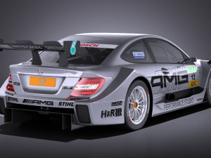 Mercedes-Benz C AMG DTM 2012-2014 vray 3D 模型