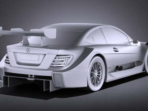 Mercedes-Benz C AMG DTM 2012-2014 vray 3D 模型