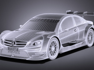 Mercedes-Benz C AMG DTM 2012-2014 vray 3D 模型