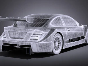 Mercedes-Benz C AMG DTM 2012-2014 vray Modelo 3D
