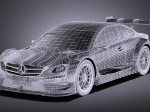 Mercedes-Benz C AMG DTM 2012-2014 vray 3D 模型