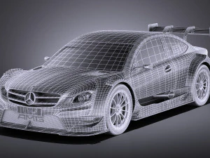 Mercedes-Benz C AMG DTM 2012-2014 vray Modelo 3D