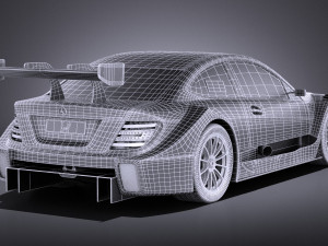 Mercedes-Benz C AMG DTM 2012-2014 vray 3D 模型