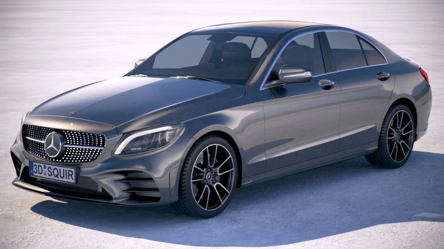 Mercedes-Benz C-class AMG 2019 3D Model .c4d .max .obj .3ds .fbx .stl .blend 