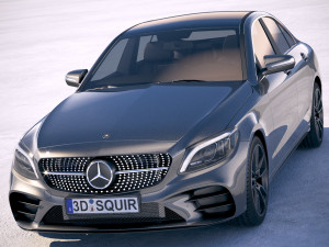 Mercedes-Benz C-class AMG 2019 3D 모델