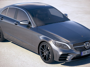 Mercedes-Benz C-class AMG 2019 3D 모델