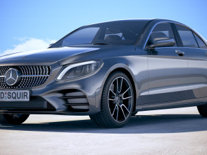 Mercedes-Benz C-class AMG 2019 3D 모델