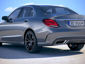 Mercedes-Benz C-class AMG 2019 3D 모델