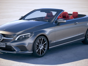Mercedes-Benz c-class amg cabrio 2019 3D मॉडल
