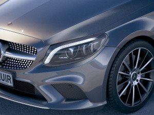 Mercedes-Benz c-class amg cabrio 2019 3D Модель
