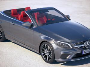 Mercedes-Benz c-class amg cabrio 2019 3D Модель