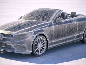Mercedes-Benz c-class amg cabrio 2019 3D Модель