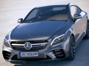 Mercedes-Benz c-class amg coupe 2019 Modelo 3D