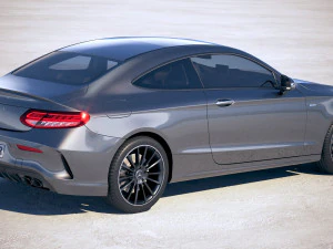 Mercedes-Benz c-class amg coupe 2019 3D Модель