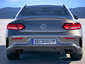 Mercedes-Benz c-class amg coupe 2019 Modelo 3D