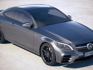 Mercedes-Benz c-class amg coupe 2019 Modelo 3D