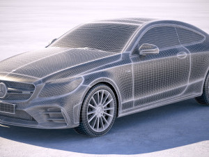 Mercedes-Benz c-class amg coupe 2019 Modelo 3D