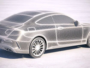 Mercedes-Benz c-class amg coupe 2019 3D Модель