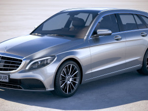 Mercedes-Benz C-class Estate 2019 3D Model