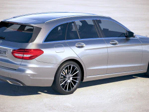 Mercedes-Benz C-class Estate 2019 3D Model