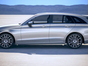 Mercedes-Benz C-class Estate 2019 3D Model