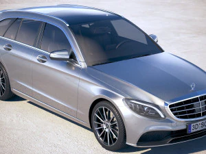 Mercedes-Benz C-class Estate 2019 3D Model