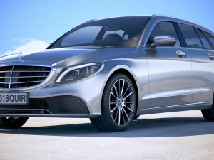 Mercedes-Benz C-class Estate 2019 3D Model